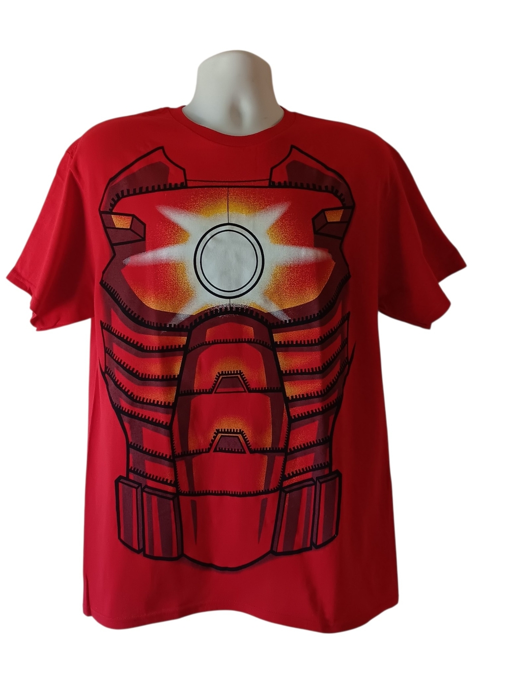 Marvel Ironman men's red body print short-sleeve t-shirt size L